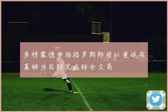 多特蒙德中场格罗斯即将以重返布莱顿为目标完成转会交易