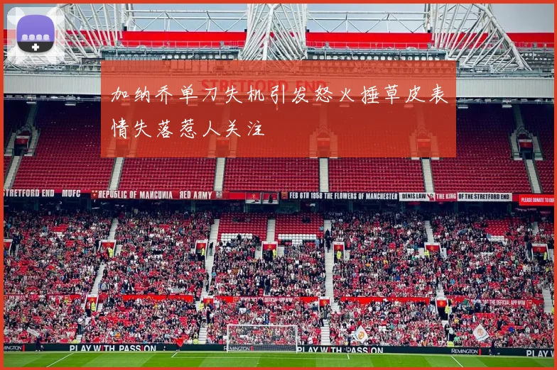 加纳乔单刀失机引发怒火捶草皮表情失落惹人关注